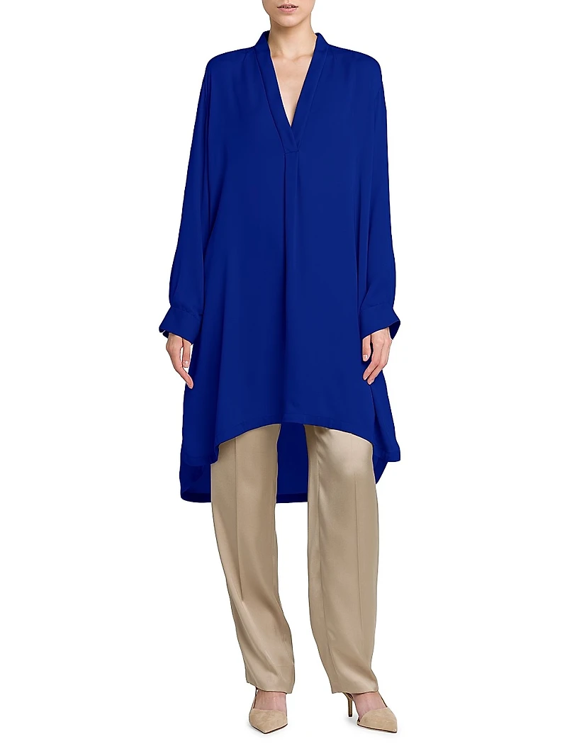 Silk Georgette Tunic Blouse