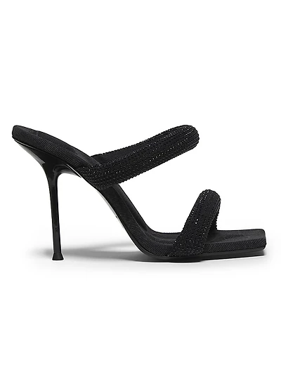 Julie Tubular 105MM Crystal-Embellished Sandals