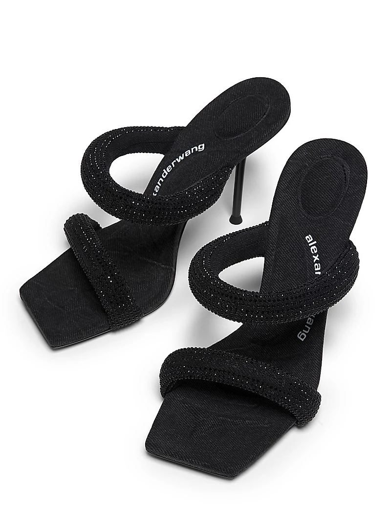 Julie Tubular 105MM Crystal-Embellished Sandals