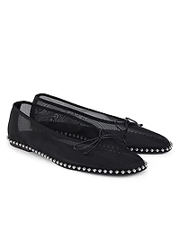 Lina Ballchain Mesh Flats