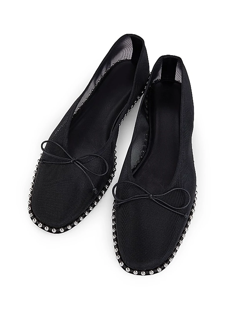 Lina Ballchain Mesh Flats