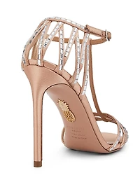 Forever More 105MM Crystal-Embellished Satin Sandals