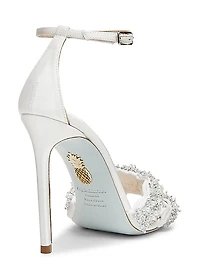 Melodie 105MM Embellished Satin Sandals