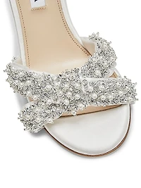 Melodie 105MM Embellished Satin Sandals