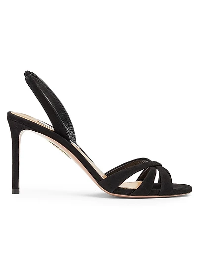 Tati 85MM Suede Slingback Sandals