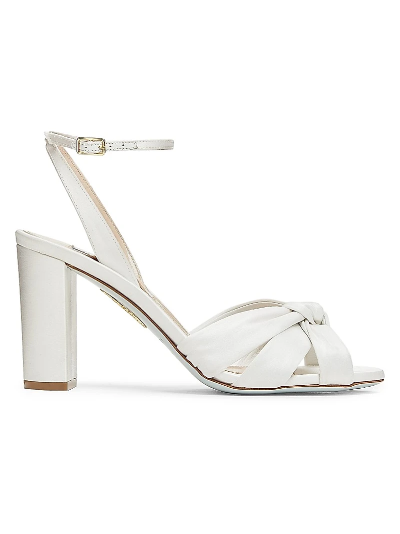 Nina 85MM Knotted Satin Sandals