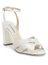 Nina 85MM Knotted Satin Sandals