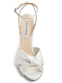 Nina 85MM Knotted Satin Sandals