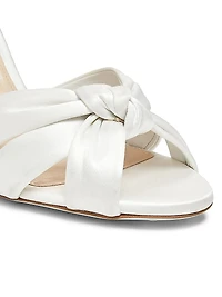 Nina 85MM Knotted Satin Sandals
