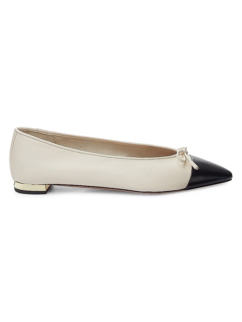 Gioia Colorblocked Leather Flats
