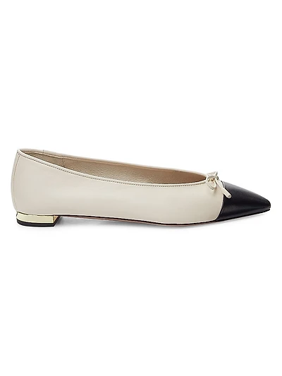 Gioia Colorblocked Leather Flats