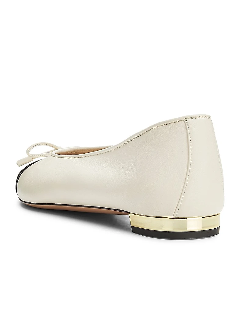 Gioia Colorblocked Leather Flats