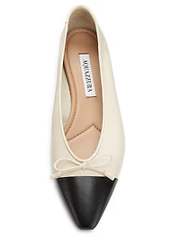 Gioia Colorblocked Leather Flats