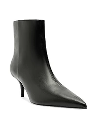 Mikki Mid 65MM Leather Stiletto Booties