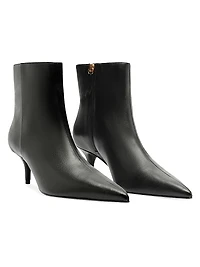 Mikki Mid 65MM Leather Stiletto Booties