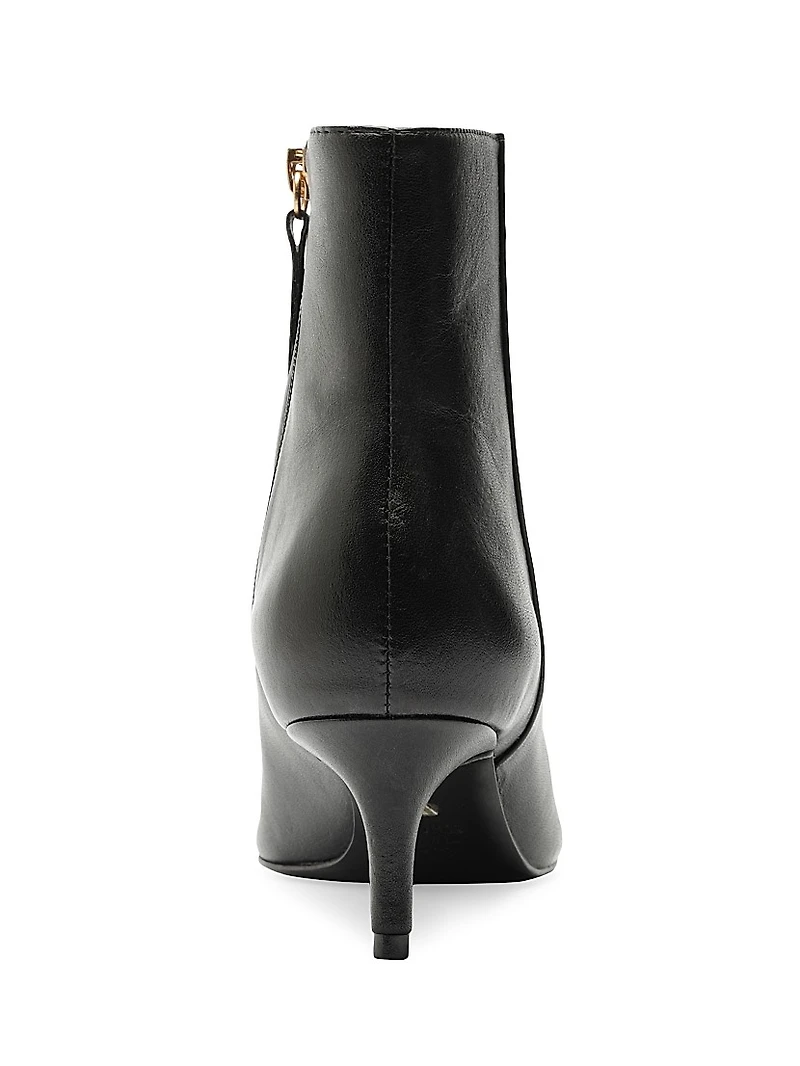 Mikki Mid 65MM Leather Stiletto Booties