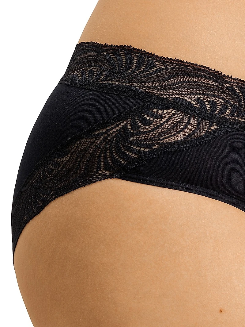 Cotton Delight Lace-Trim Briefs