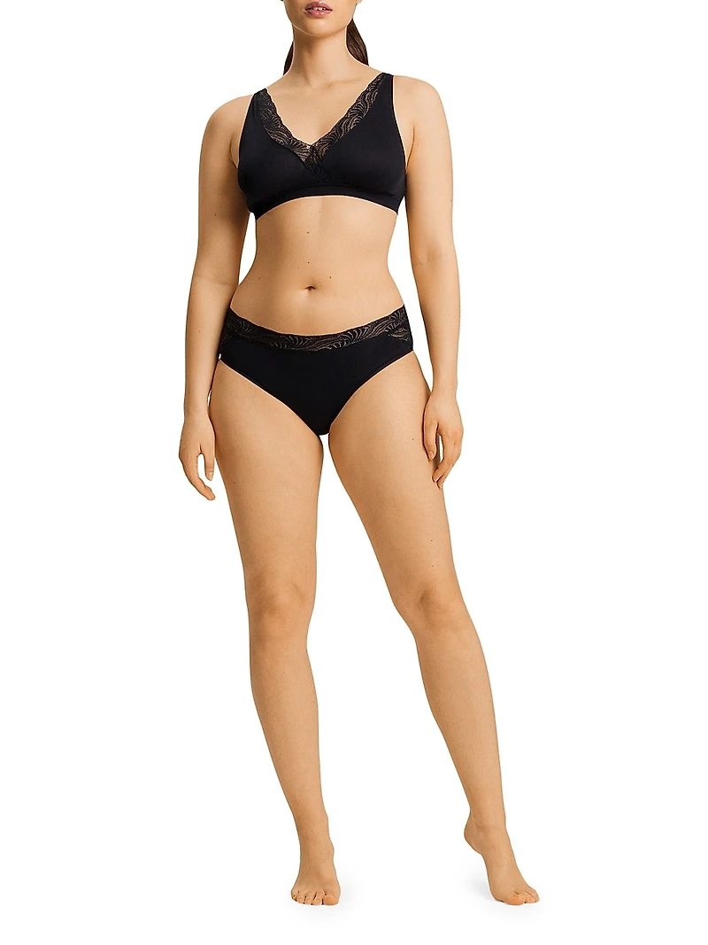 Cotton Delight Lace-Trim Briefs