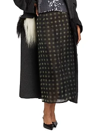 Dia Printed Chiffon Midi-Skirt