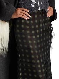 Dia Printed Chiffon Midi-Skirt