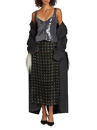 Dia Printed Chiffon Midi-Skirt