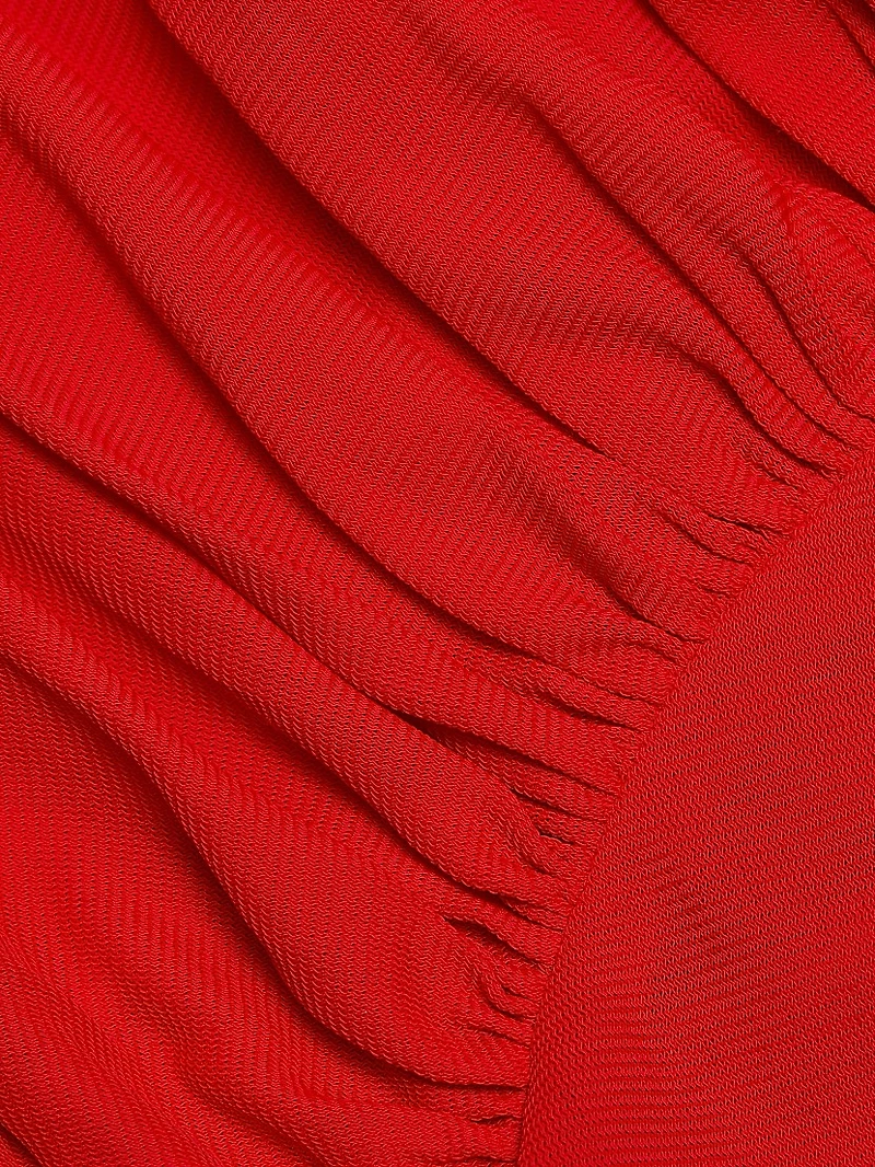 Anve Gathered Long-Sleeve Top