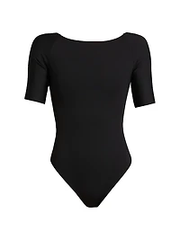 Neoprene Boatneck Bodysuit