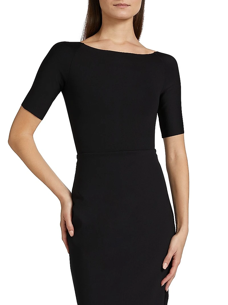 Neoprene Boatneck Bodysuit