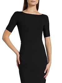 Neoprene Boatneck Bodysuit