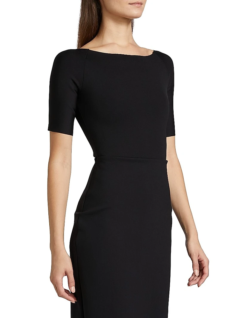 Neoprene Boatneck Bodysuit