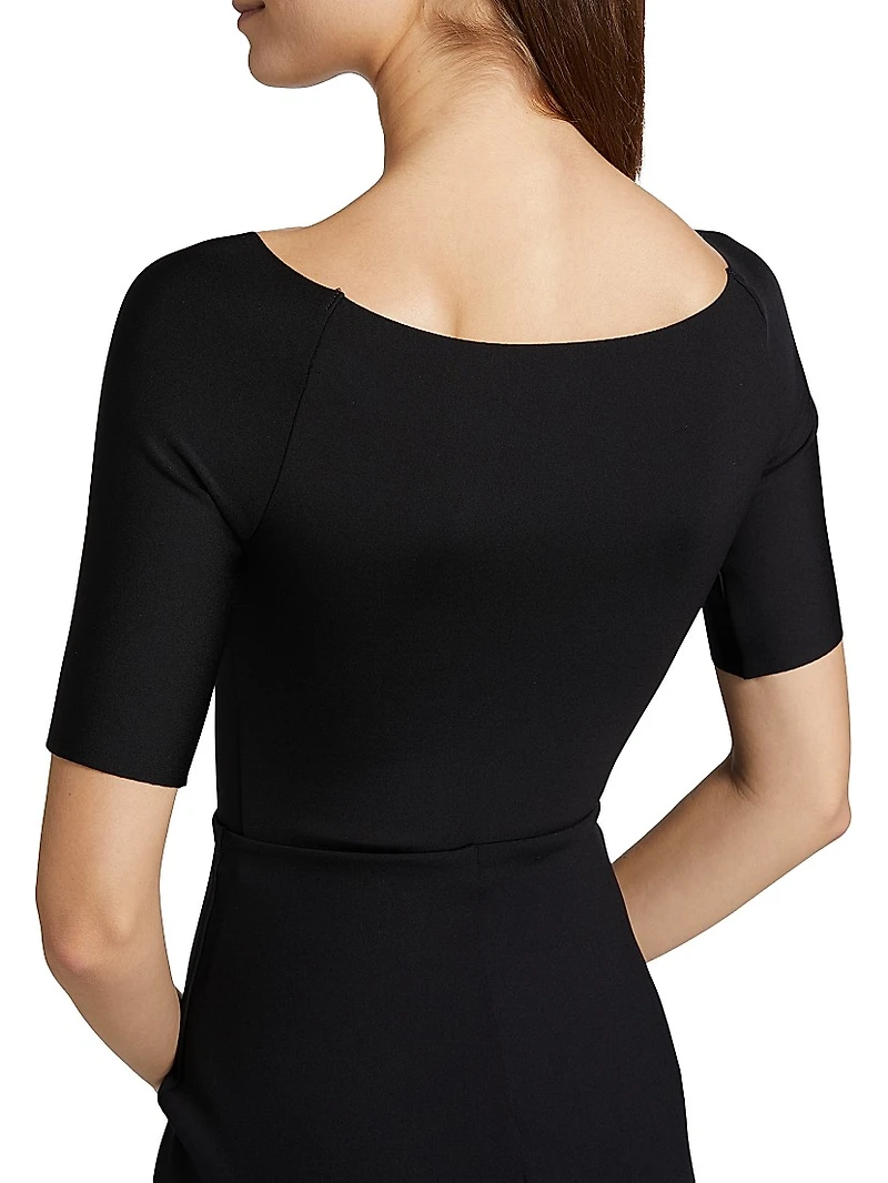 Neoprene Boatneck Bodysuit