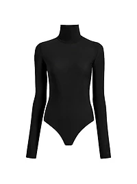 Turtleneck Microfiber Bodysuit