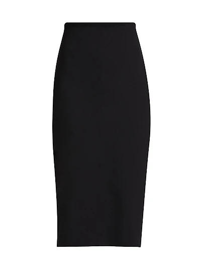 Neoprene Midi-Skirt