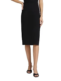 Neoprene Midi-Skirt