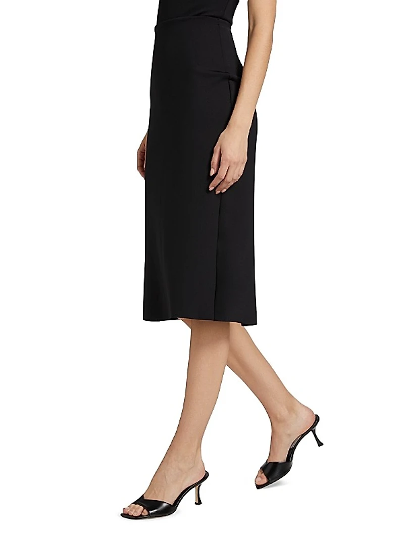 Neoprene Midi-Skirt