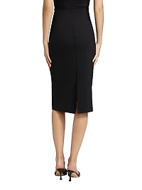Neoprene Midi-Skirt