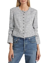 Piera Ruched-Sleeve Jacket