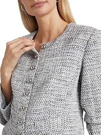 Piera Ruched-Sleeve Jacket