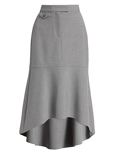 Nicolette High-Low Midi-Skirt