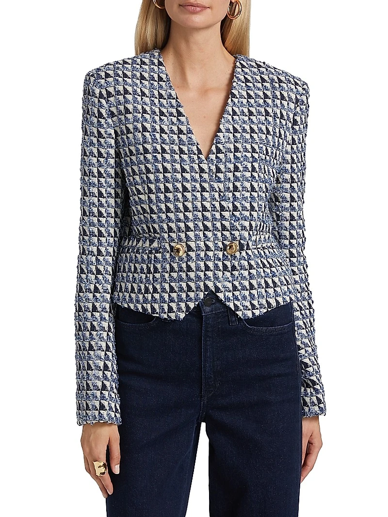 Marcel Tweed Two-Button Jacket