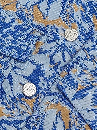 Marc Abstract Crop Button-Up Jacket