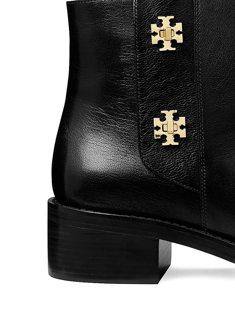 T-Lock Leather Ankle Boots