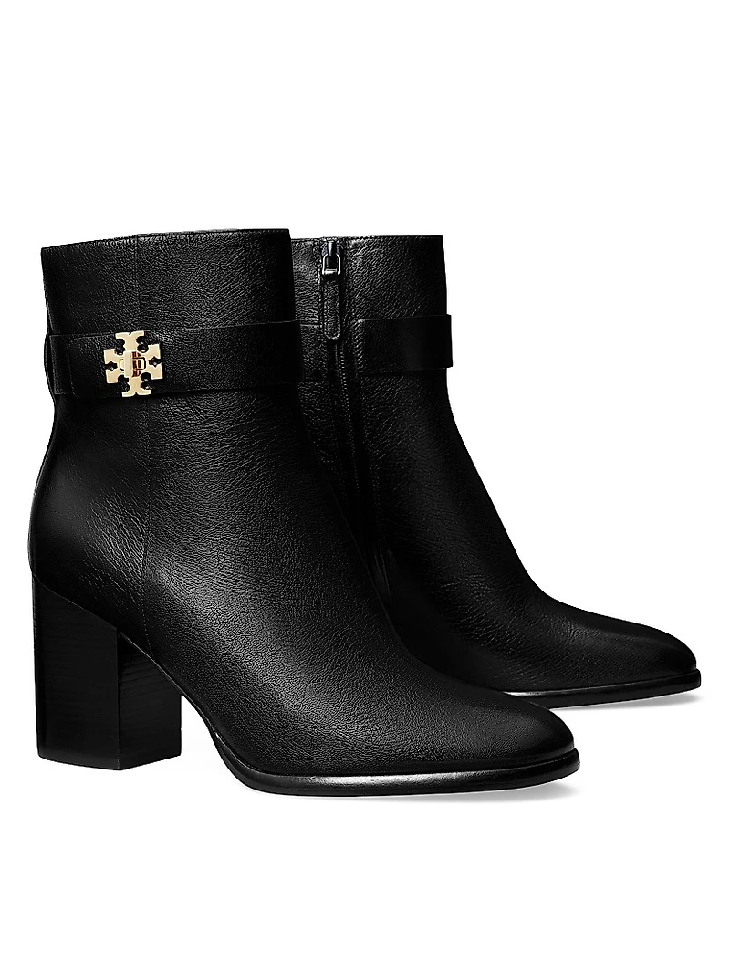T-Lock 80MM Leather Ankle Boots