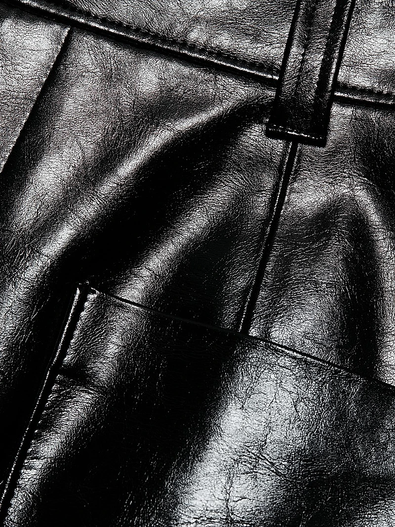 Tade Patent Faux Leather Miniskirt