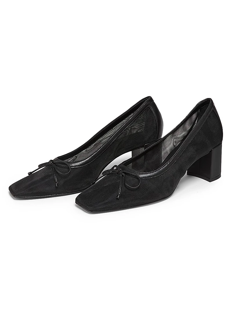 Arissa 65MM Block Mesh Pumps