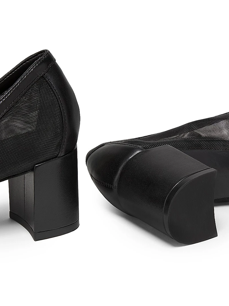 Arissa 65MM Block Mesh Pumps
