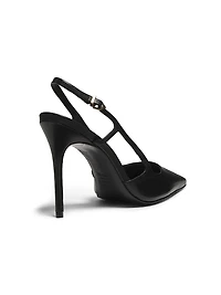 Boris 100MM Leather Slingback Pumps