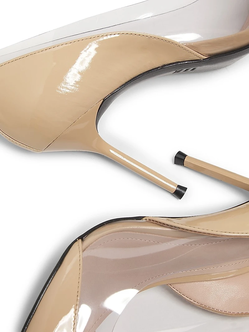 Andie 90MM Patent Leather & PVC Pumps