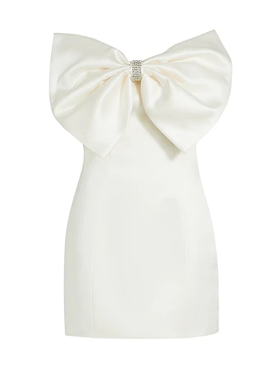 Evie Bow Satin Minidress