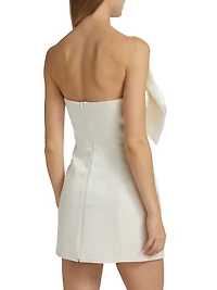 Evie Bow Satin Minidress